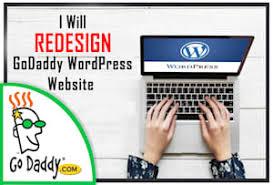 I will design or redesign bespoke godaddy or wordpress website