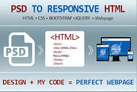 I will convert xd to html, psd to html, sketch to html responsive