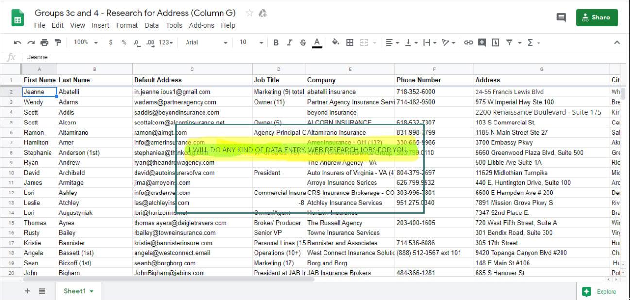 I will do all kinds of data entry, copy paste at cheapest price.