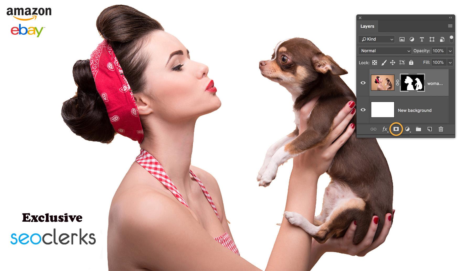 I will add watermark or text logo or remove background from images