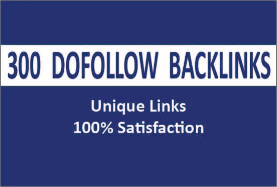 I will do 300 high quality dofollow backlinks on high authority sites