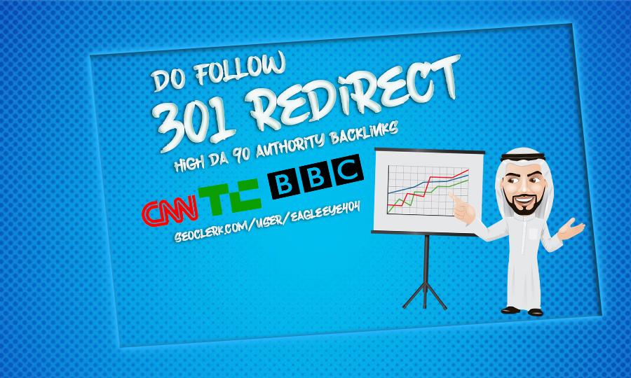 Dofollow 301 redirect high da 90 authority backlink From Cnn, Nytime, BBC, techcrunch,wired