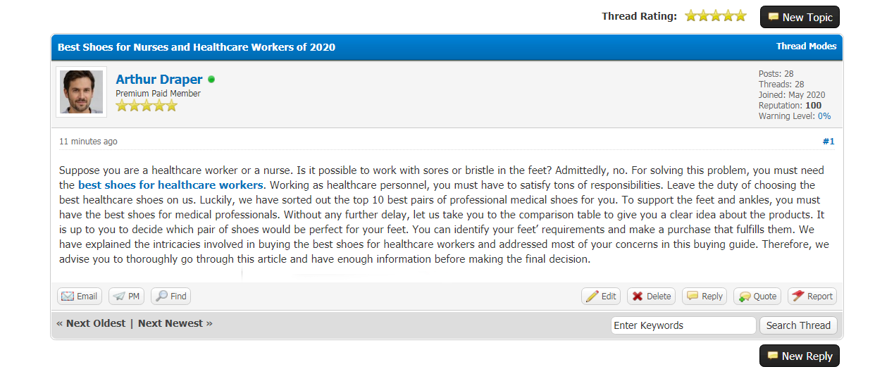 DA 50+ dofollow 40 forums posting seo high quality posts backlinks