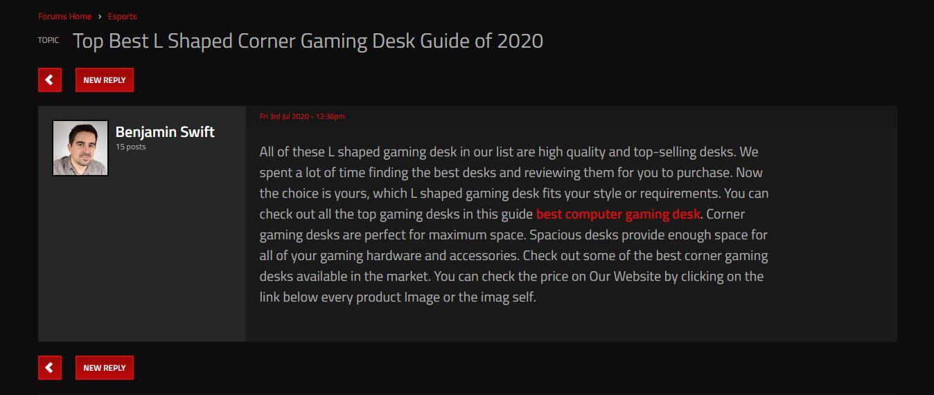 10 Gaming Niche Relevant Forum Posting High Authority Games Backlinks