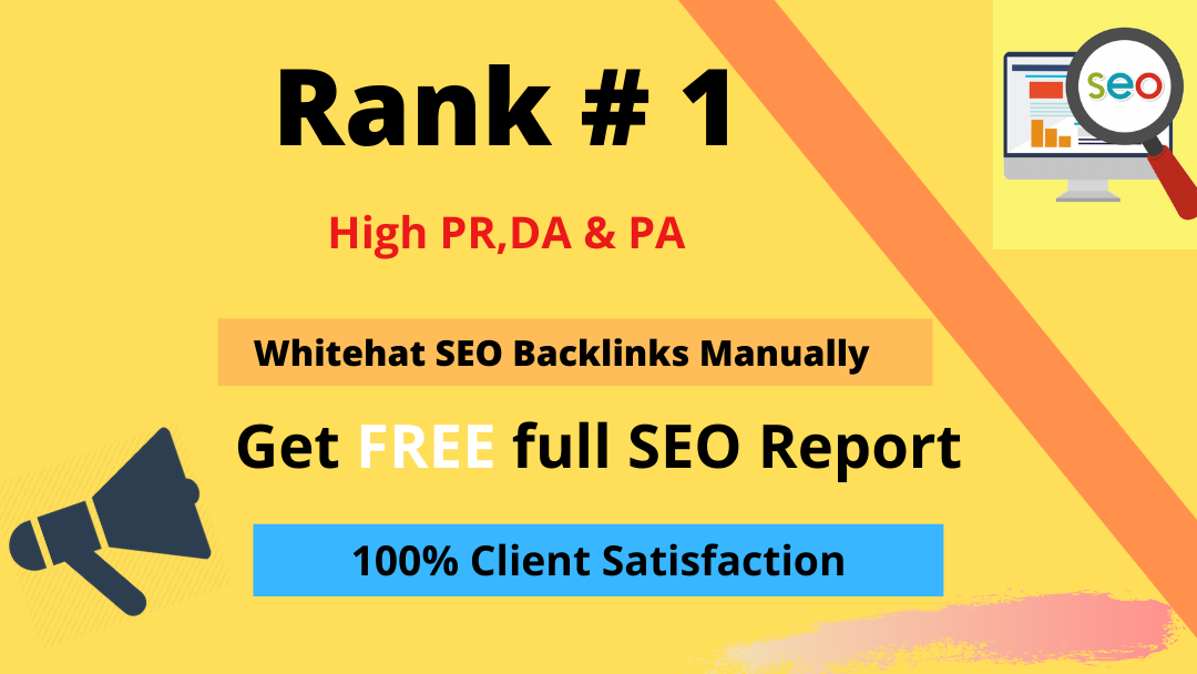 I will build 99 high quality Whitehat SEO backlinks manually