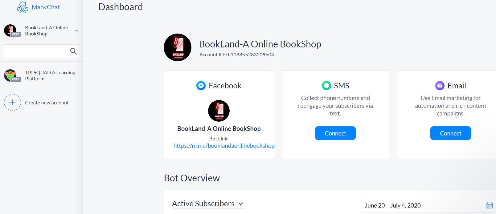 I will create a messenger chatbots in manychat,dialogflow