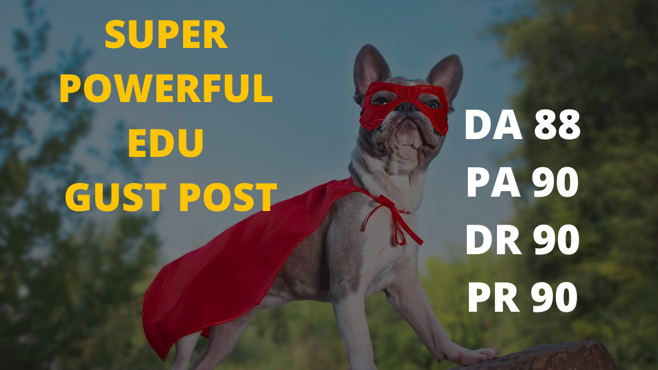 Strong EDU guest post index within 1 day