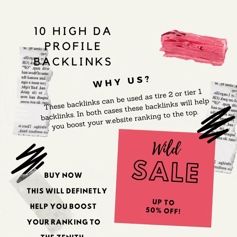 10 High DA Authority Profile Backlinks Link Building