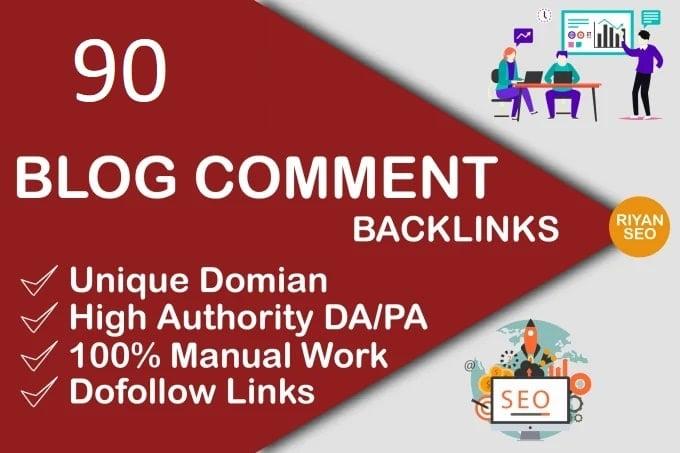 I will do 90 blog comments do follow backlinks