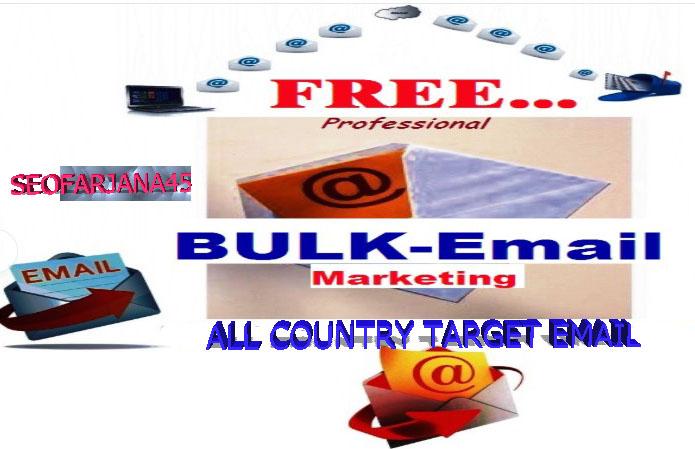 Give you target country 100% real emaill very fast delivery