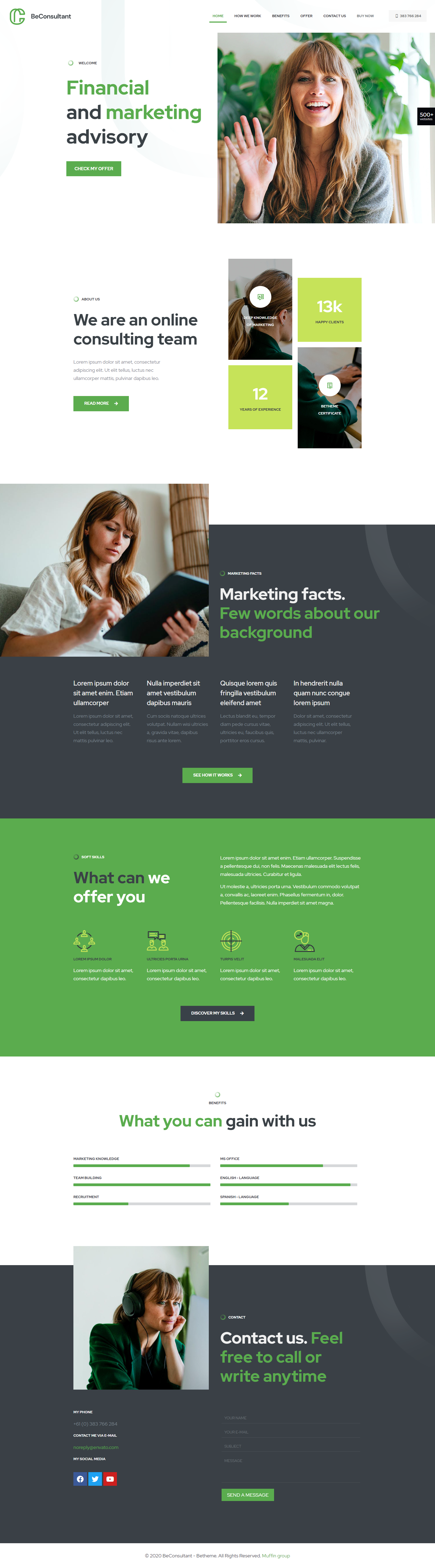 I will design a responsive wordpress web site up to 3 up to 10 pages and customization