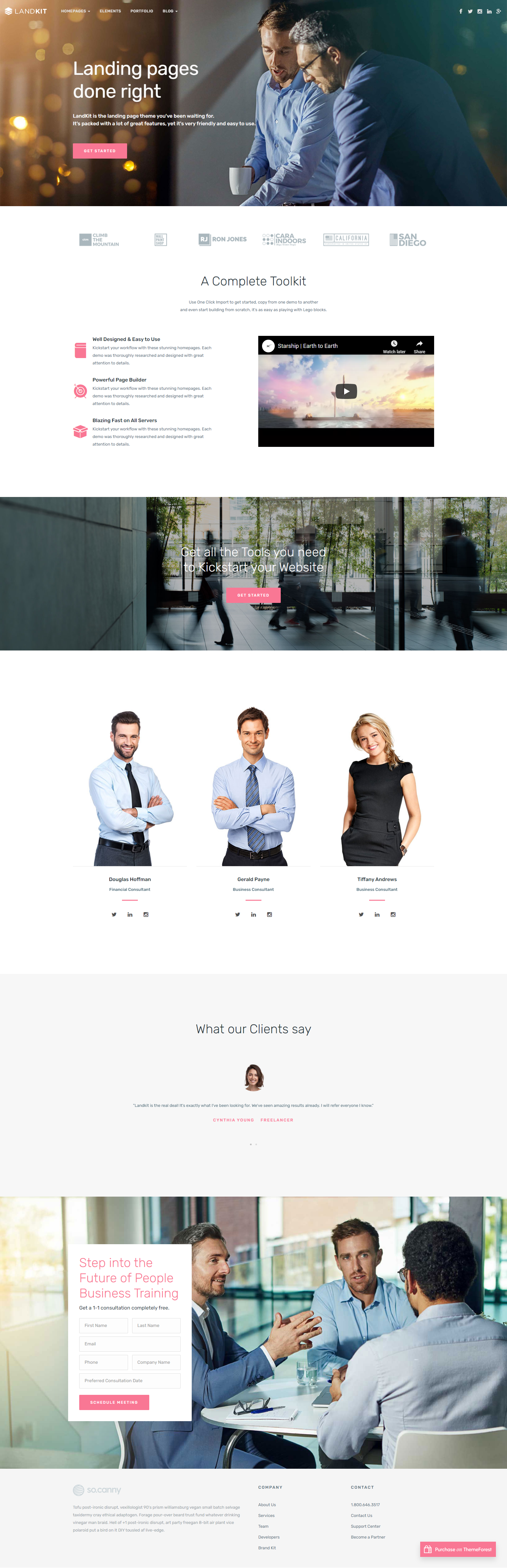 I will create an attractive wordpress landing page