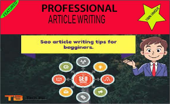 I will write original SEO articles in english language for your blog writing,content writing.