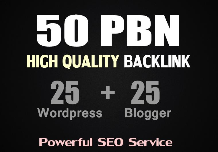 50 Web2.0 PBN Post on Blogger and WordPress High DA Permanent Backlink