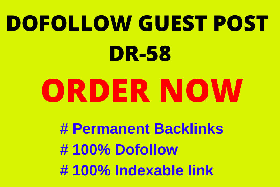 I will do guest post on high authority blogs