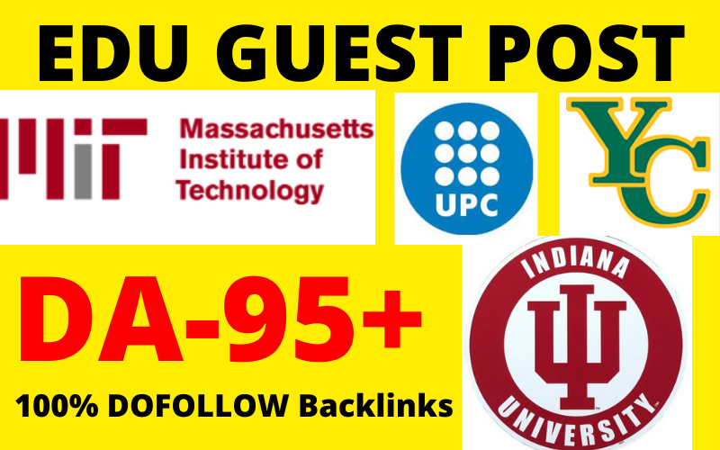I will do edu guest post on DA 95 with 100 million traffic