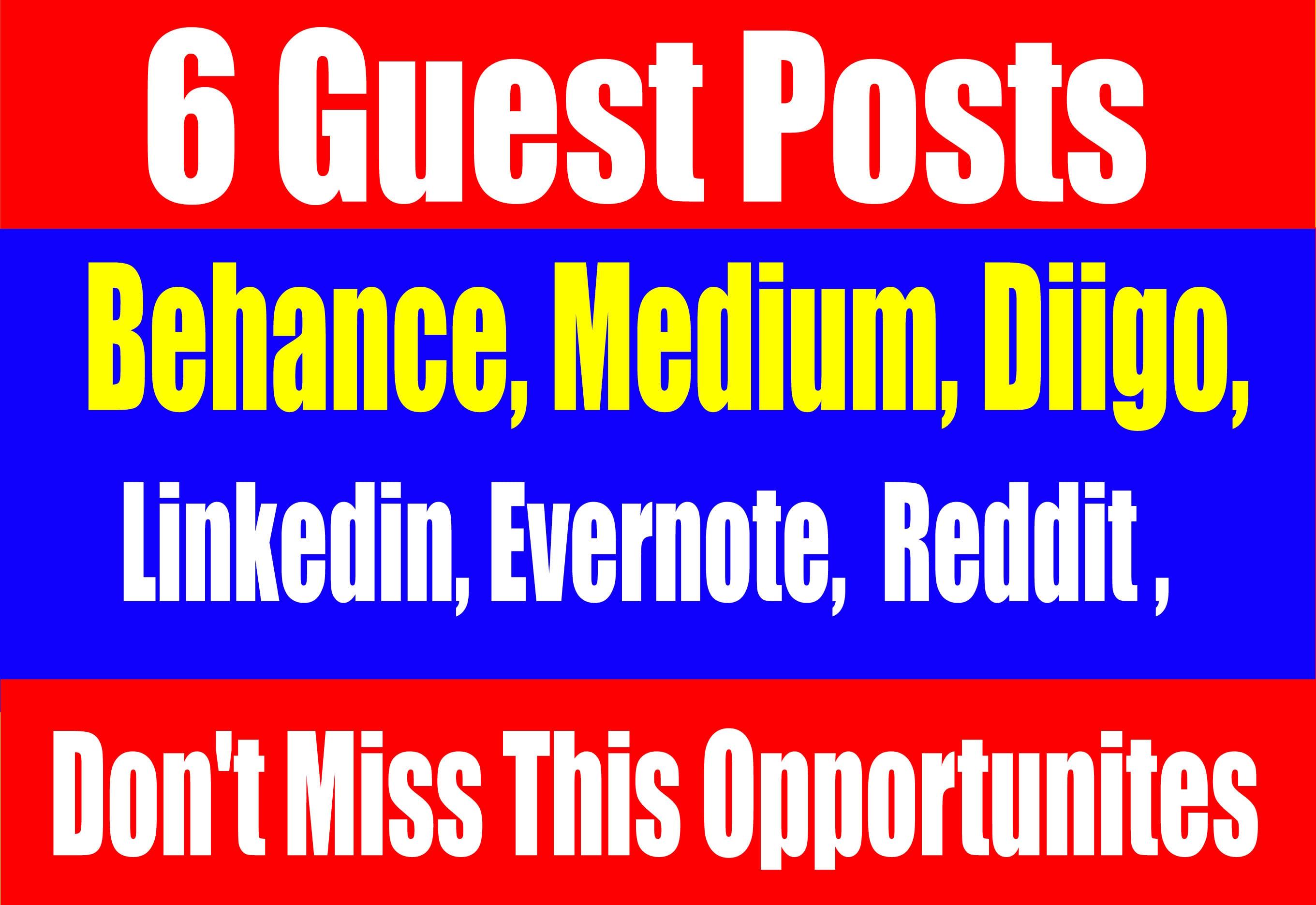 Publish 6 Guest post On. High DA-90+ websites Boost your SEO Ranking