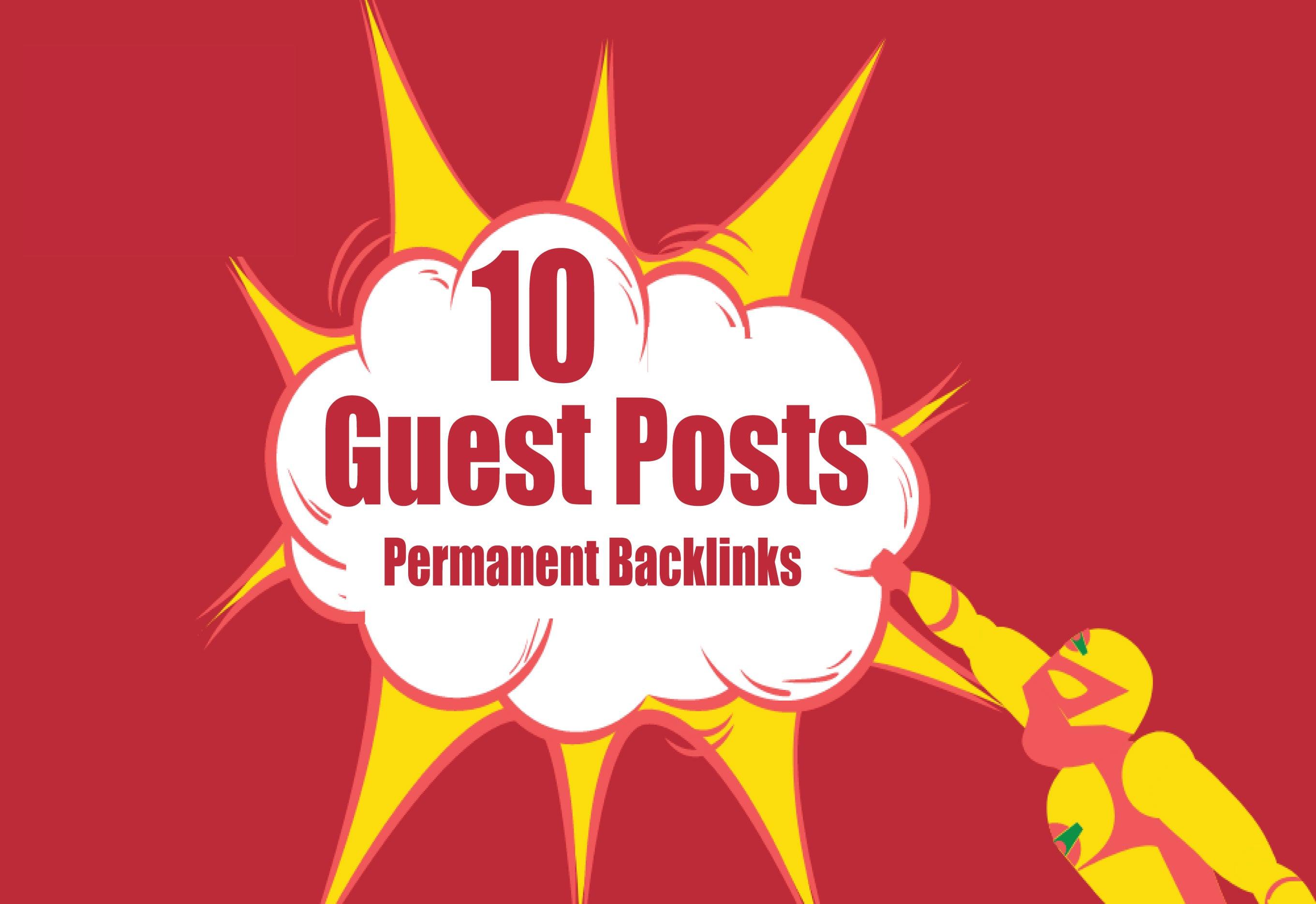 Publish 10 Guest Posts High DA 90+ websites Boost your SEO Ranking
