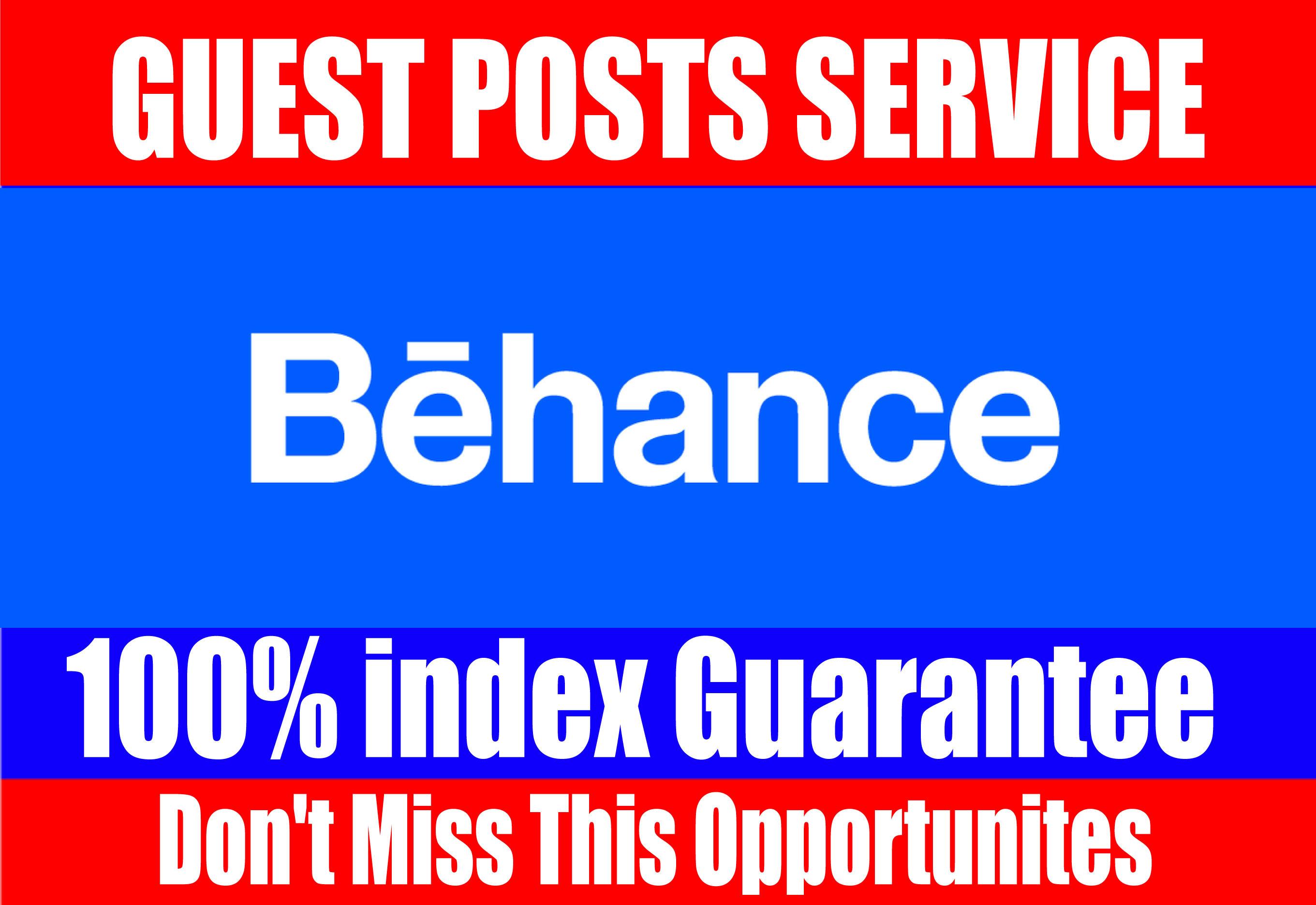  Publish Guest Post on, Behance High DA 90+