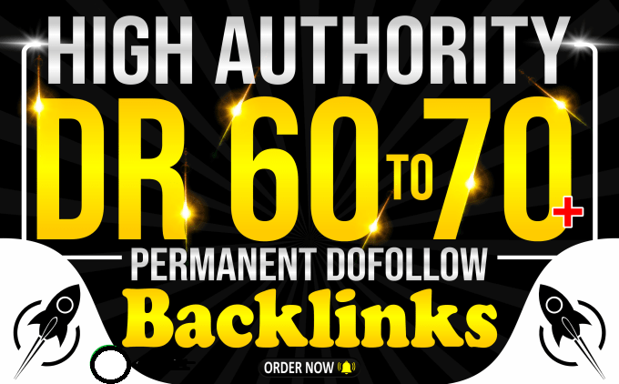 Provide you 10 Dofollow High DR 60 to 80 Backlinks for Good seo Results