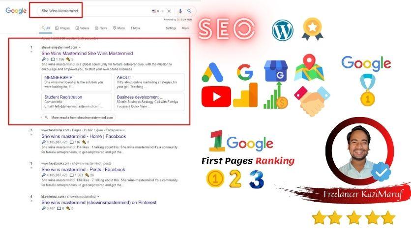 I will do on page SEO off page and technical optimization of wordpress site