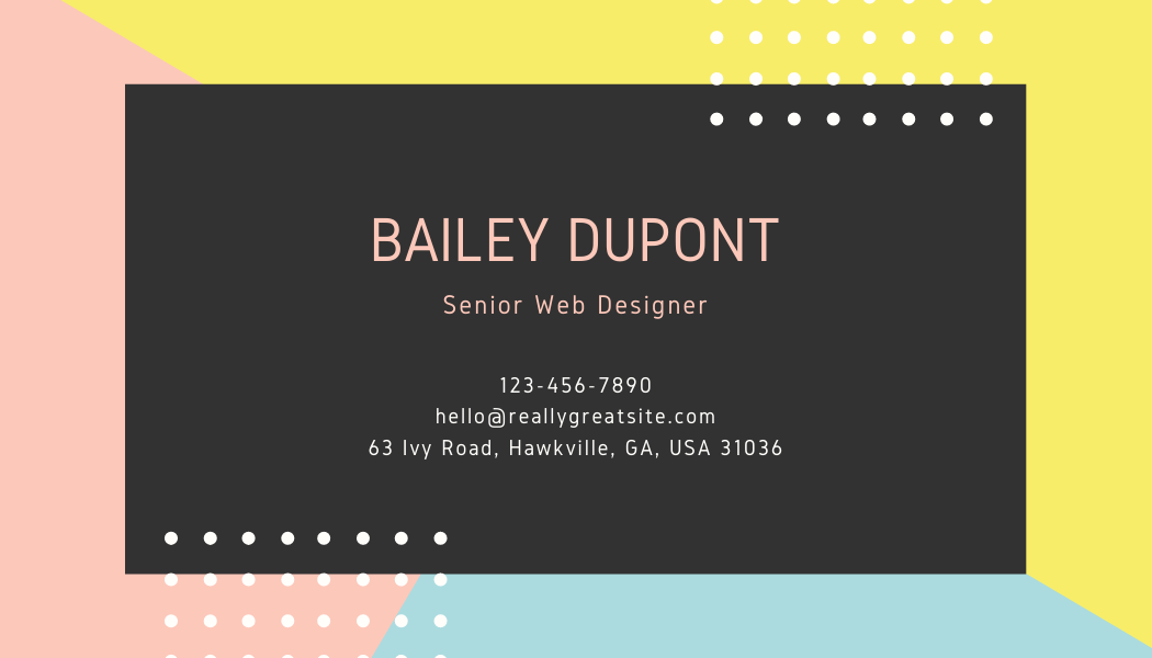 I will make a professional business card for you quickly.