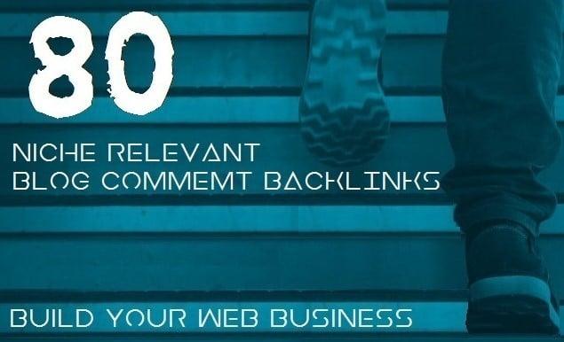 I will provide 80 niche relevanted blog comments