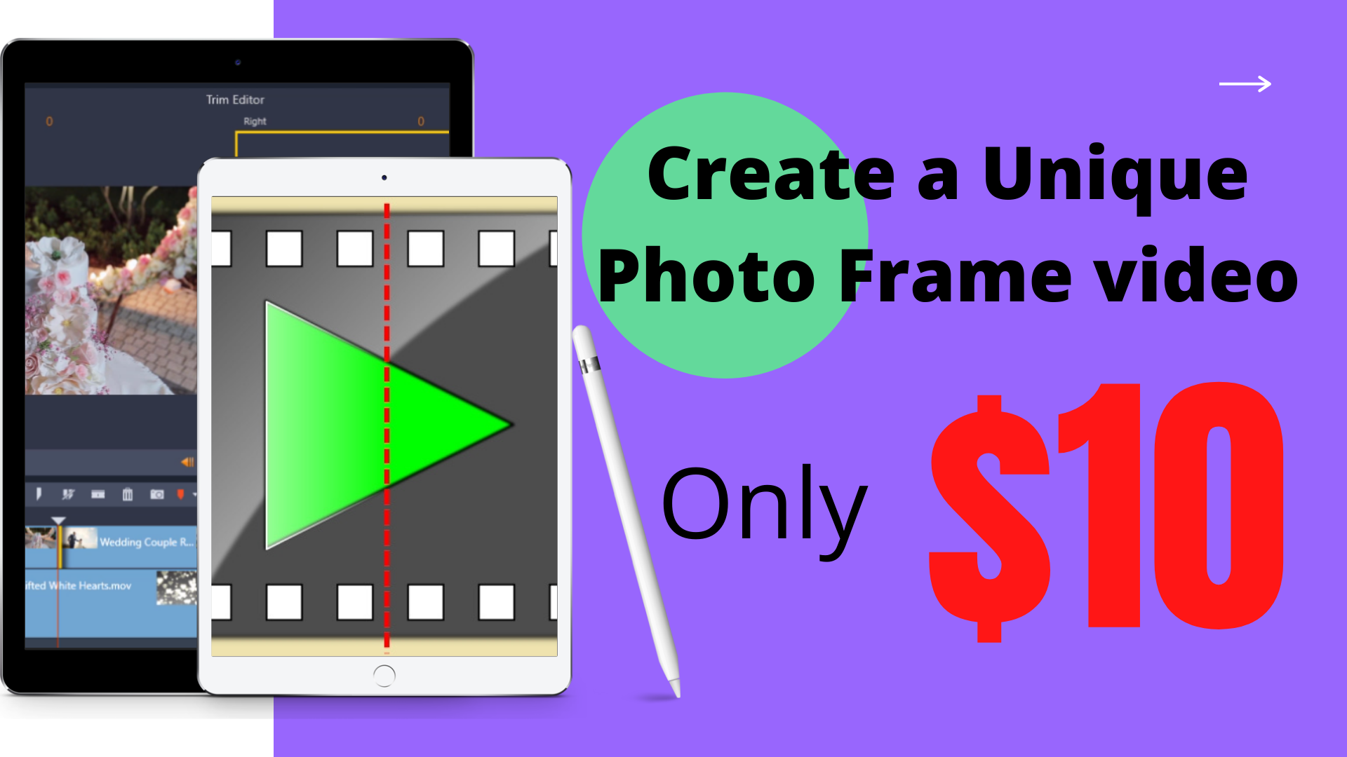 I will Create unique Photo frame video presentation for you.