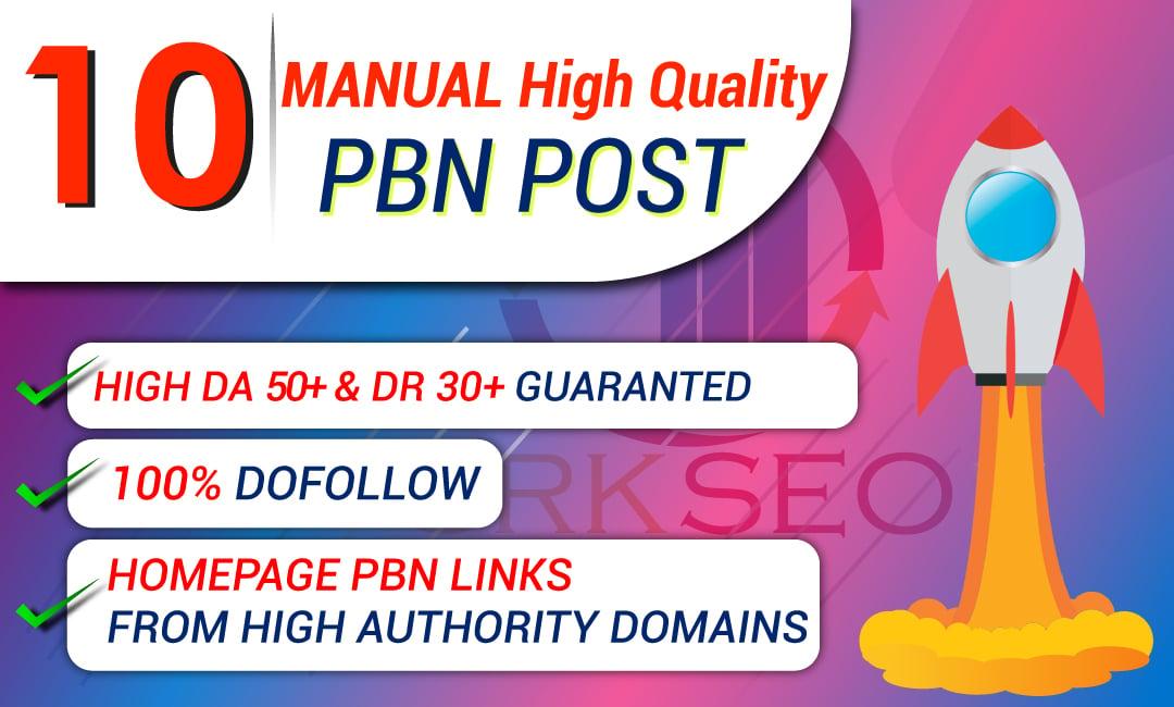Build 10 PBN DA 50+ and DR 30+ Contextual Backlinks