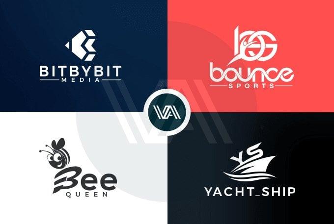 I will do unique modern flat minimalist logo