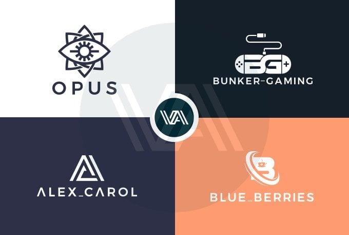 I will do unique modern flat minimalist logo