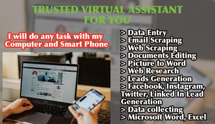 I will do data entry email scraping pdf to word document editing copy paste work