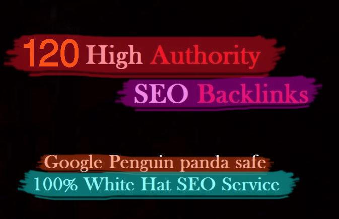 create 120 manual white hat authority SEO backlinks for google ranking 
