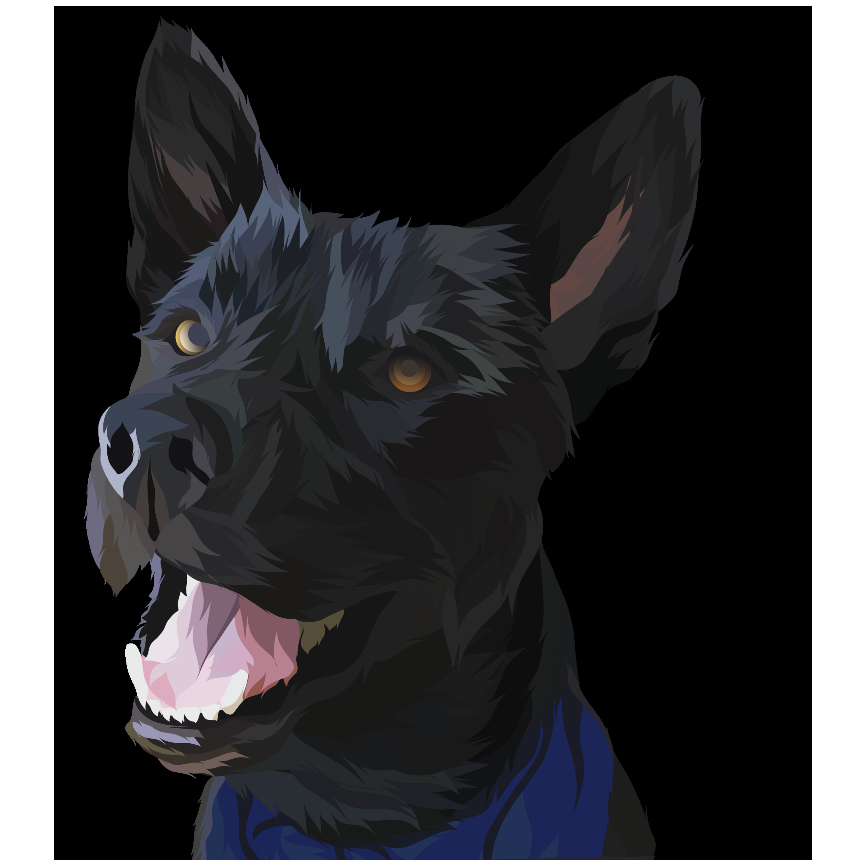 I will make vector illustration dog cat animal pet cartoon potratit