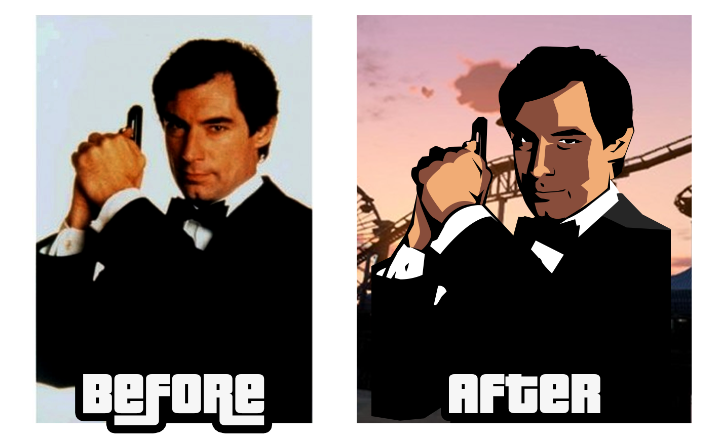 Draw Your Photo Into Cartoon GTA