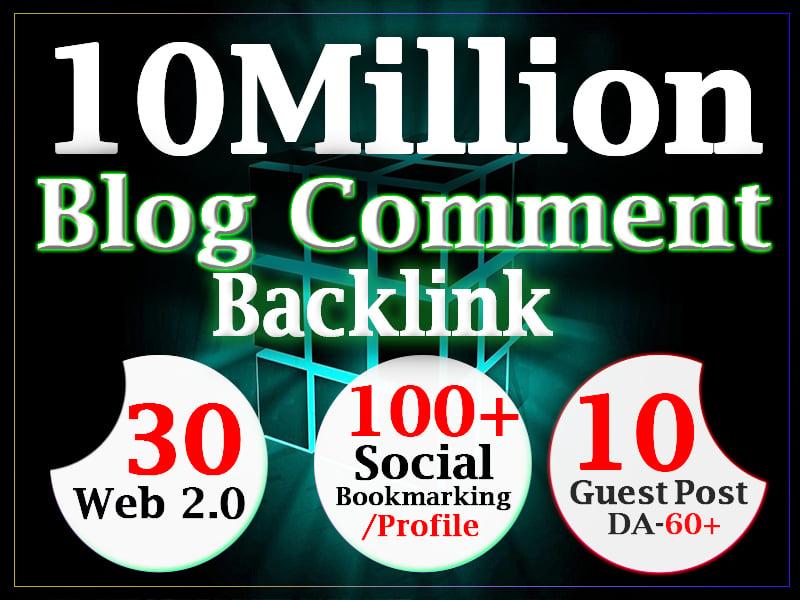 get 10 million dofollow blog comment backlink for ranking using gsa ser