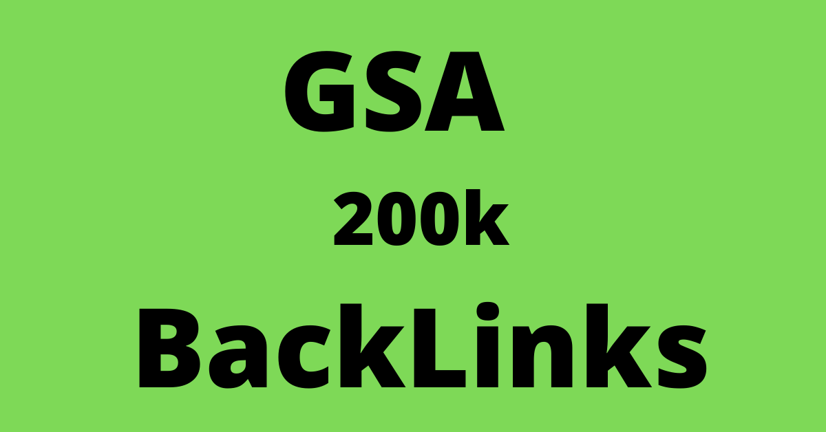 200k gsa ser baacklinks provide for ranking fast