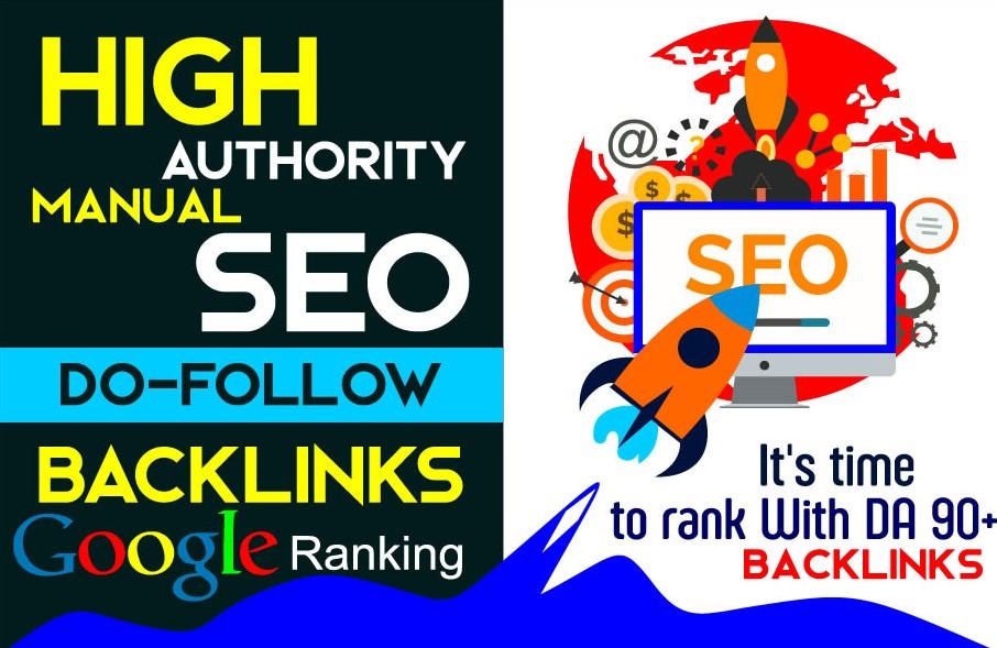 Build DA80+All 40 Powerful High Authorithy SEO Backlinks Manually
