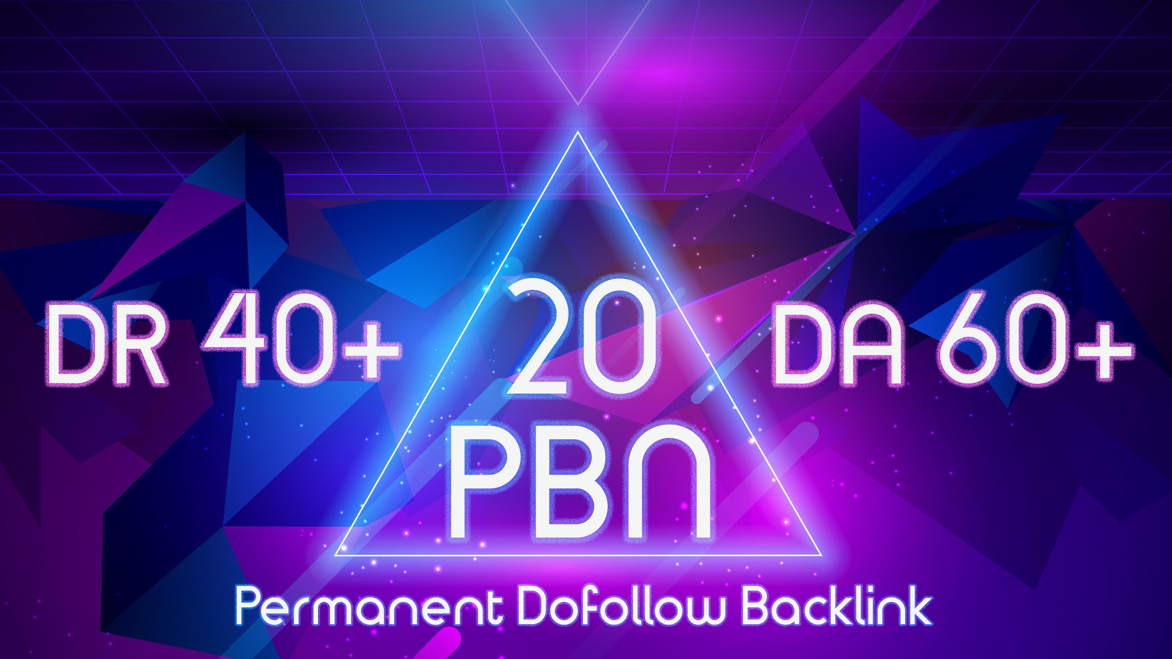 Get 20 PBNs DA-60+ DR-40+ | Permanent Post | Do-follow Contextual Backlink