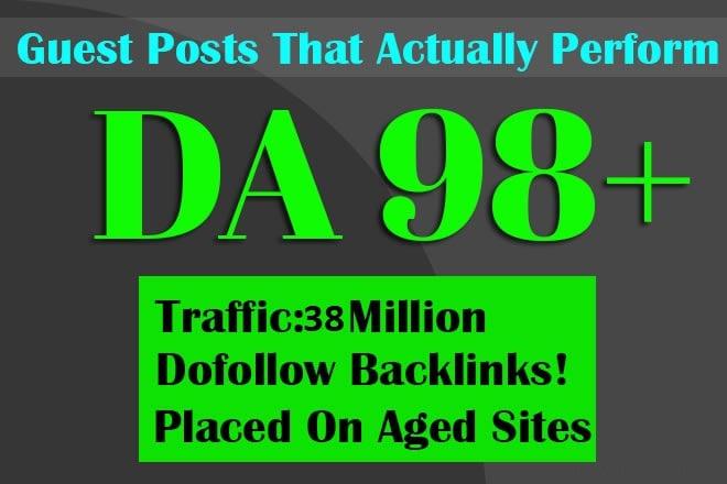 Publish Permanent Guest post On DA DR 96 High Metrics Website To FAST Google Rank