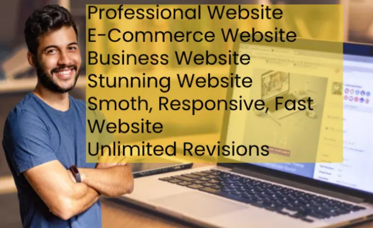 I will create modern e commerce, business, portfolio, blog website