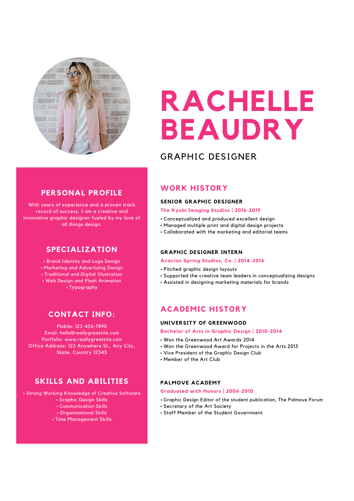 Write and design a quality resume
