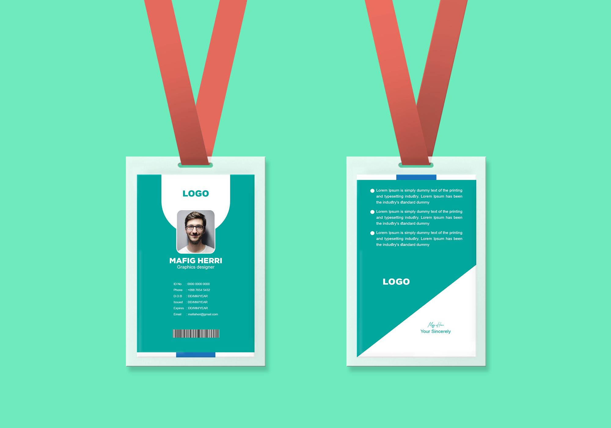 I will design printable id card within 48 hours