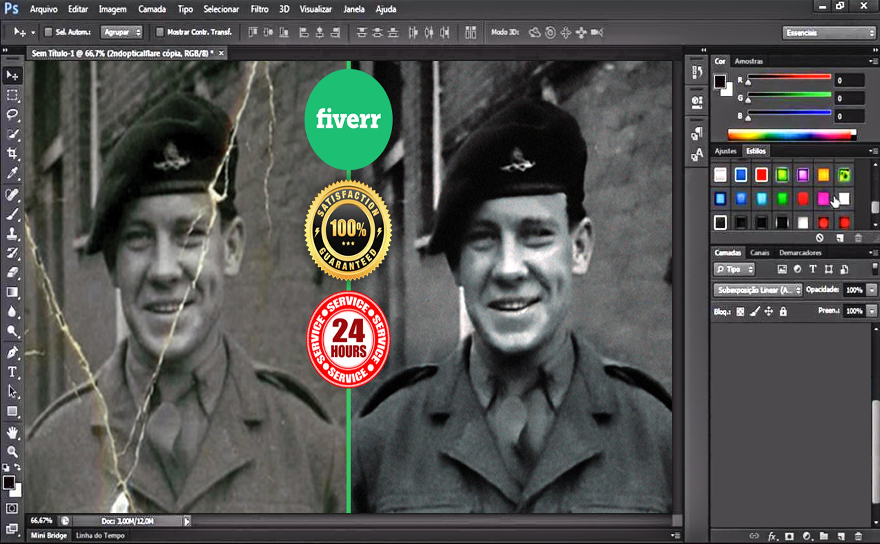 I will do photoshop editing restore image