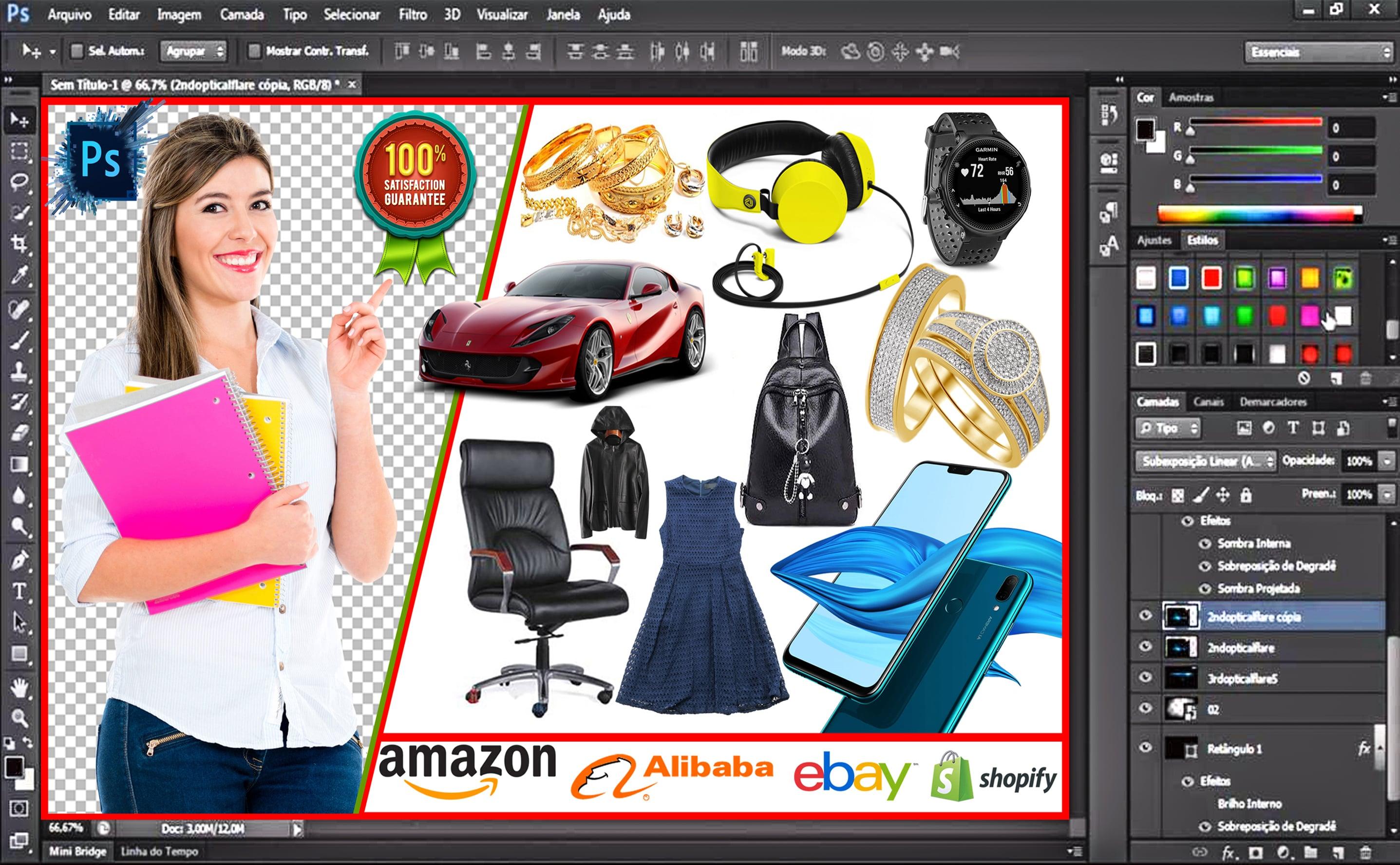 I will do photoshop editing background removal quickly