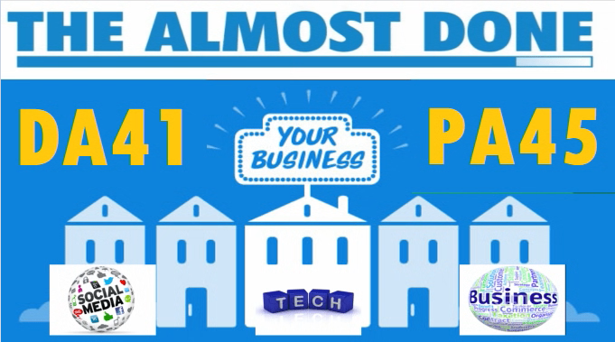 Special Offer - Write and publish Do-follow guest on Thealmostdone. com DA41