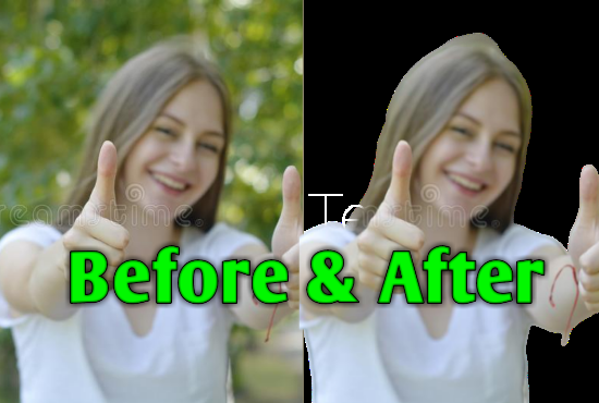 Photo Background Removing Service Within 1 hour