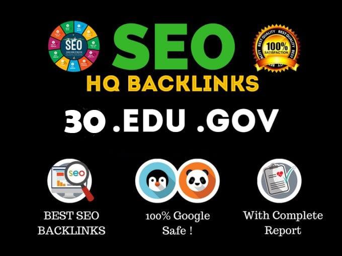 I will do 30 dofollow edu gov profile backlinks