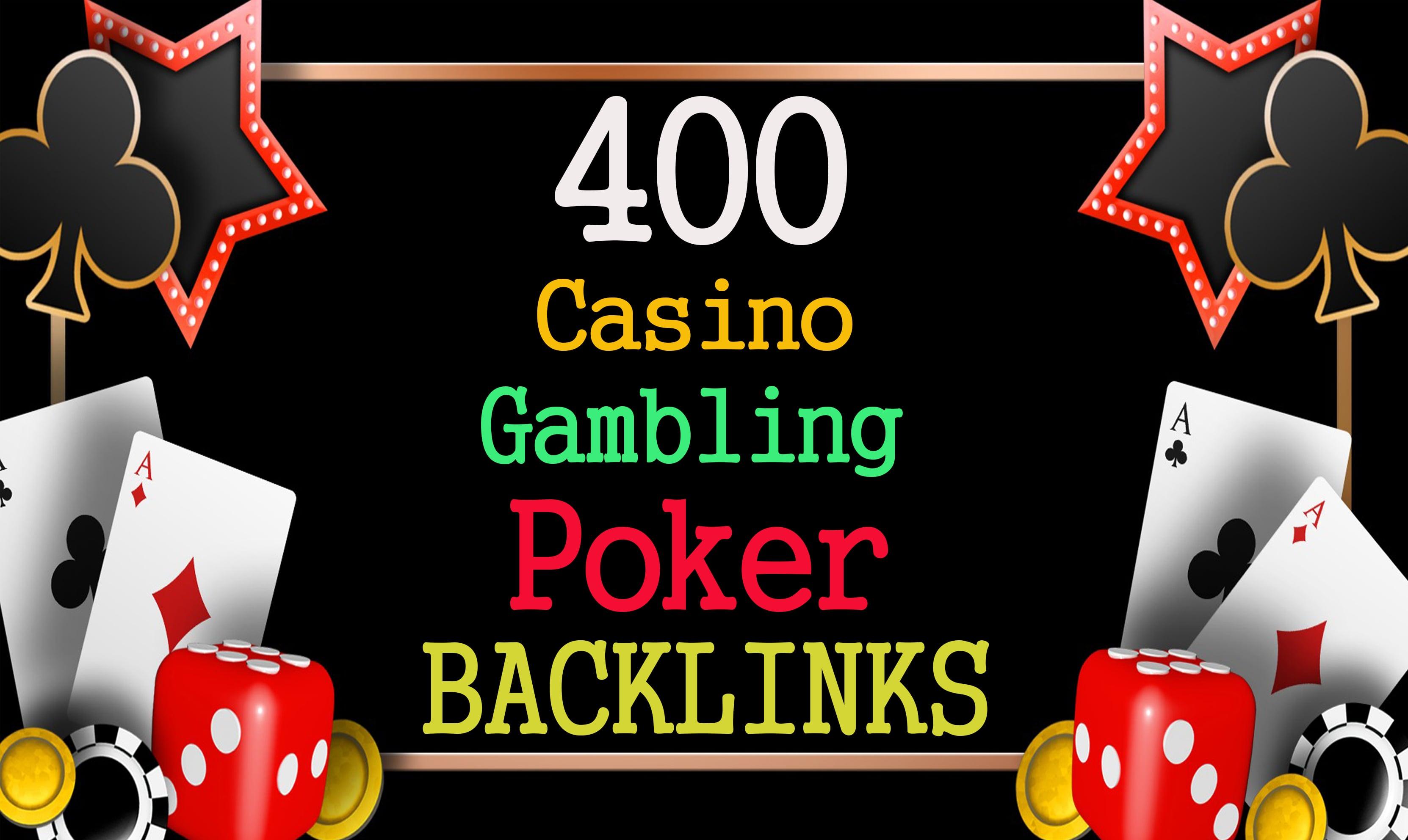 I will manually create high quality 400 DA 50 CASINO GAMBLING POKER PBN backlinks