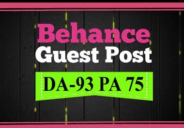 I will do guest post on behance. Com